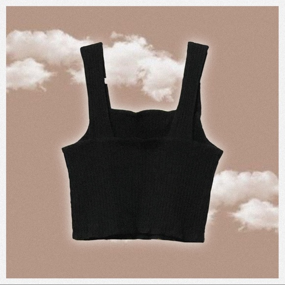 AE Cropped Square-Neck Tank Top - Picture 6 of 8